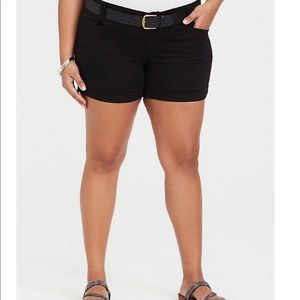 Torrid Black shorts size 26